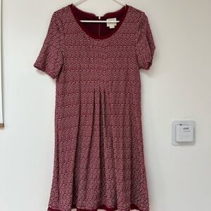 Maeve Anthropologie Red White Dress Medium